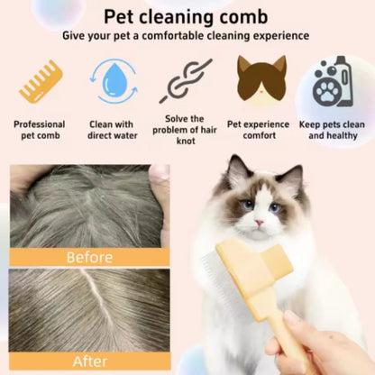 Dog Comb Pet Hair Remover One Button Dogs Brush Self-cleaning Cat Brush Massage Combs for Dog Grooming Brushes for Pet Products