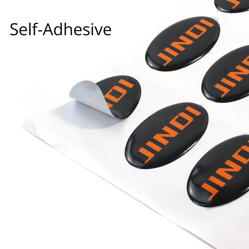 50PCS Free Custom Waterproof 3D Gel Logo Clear Crystal Epoxy Resin Dome Sticker Self-Adhesive Any Size