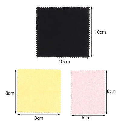 20/50pcs Polish Polishing Cloth Silver Color Cleaning Polishing Cloth Soft Clean Wipe Wiping Cloth For Silver Gold Jewelry Tool