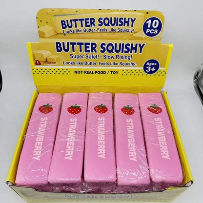 Simulated Cheese Squishy Toy, Jumbo Creative Slow Rising Cheese Block, Stress Relief Vent Toy Wholesale Toy
