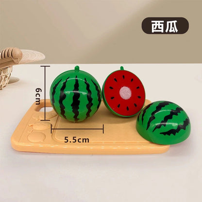 Montessori Simulation Chechele Ingredients Vegetables Fruits Dessert Bread Educational Toy Play House Decompress Educational Toy