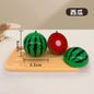 Montessori Simulation Chechele Ingredients Vegetables Fruits Dessert Bread Educational Toy Play House Decompress Educational Toy