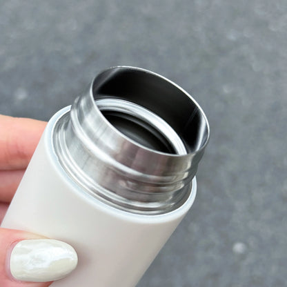 1pc Mini Stainless Steel Thermos Cup, 120ml Compact Pocket Cup, Portable Insulated Hot & Cold Water Cup for Outdoor Use