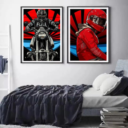 GTA6 Game GTA VI Painting Calligraphy Stylish Wall Art Poster, Bedroom Living Room Home Decor Gift
