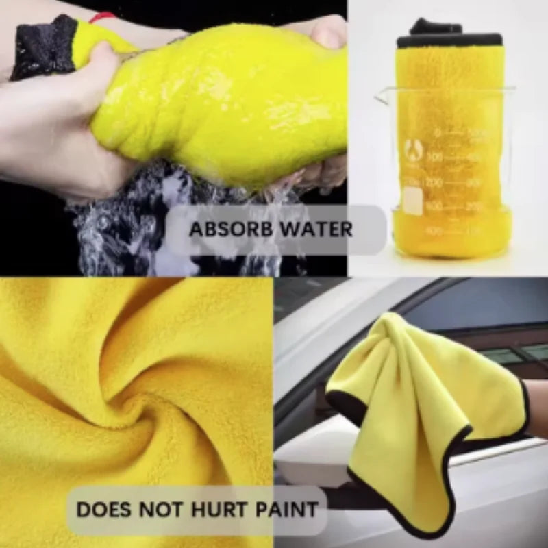 High-End Microfiber Car Wash Towel - Absorbent Detailing Cleaning Cloth for Car Wash Drying Superior Quality  Cleaning Products
