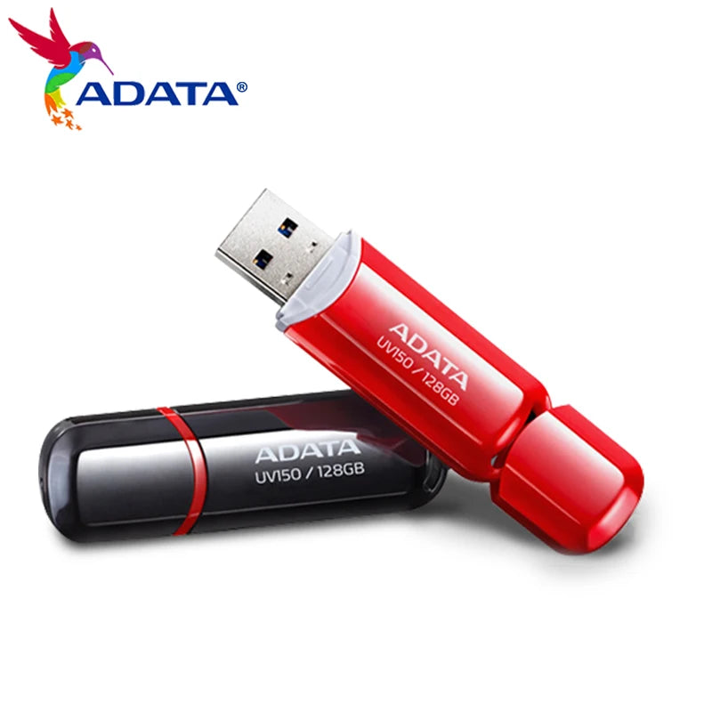 Original ADATA USB 3.2 Flash Drive UV150 32GB 64GB Pendrive Red Black Memory Stick High Quality U Disk for PC Smart TV