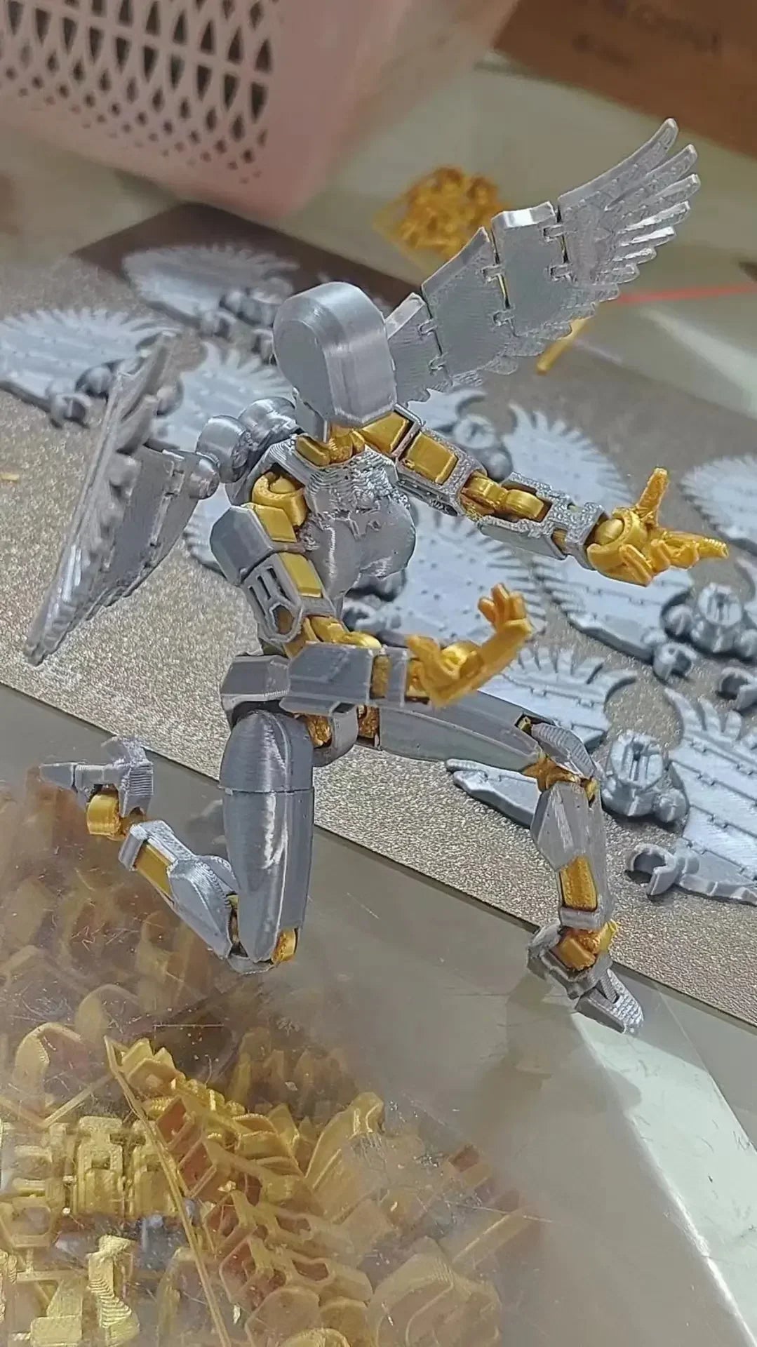 3D Printed Movable Shapeshift Robot Action Figuras 3rd Generation Lucky 13 Figure Toys Dummy DIY Mannequin Decompression Toys