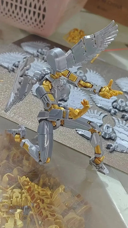 3D Printed Movable Shapeshift Robot Action Figuras 3rd Generation Lucky 13 Figure Toys Dummy DIY Mannequin Decompression Toys