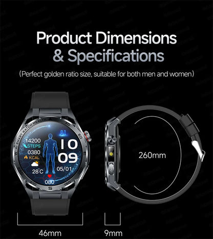 Smartwatch ECG High-End dla mężczyzn Ciśnienie krwi Lipidy Tlen we krwi Analiza ciała Kwas moczowy Monitor Zdrowia Smartwatch dla mężczyzn i kobiet