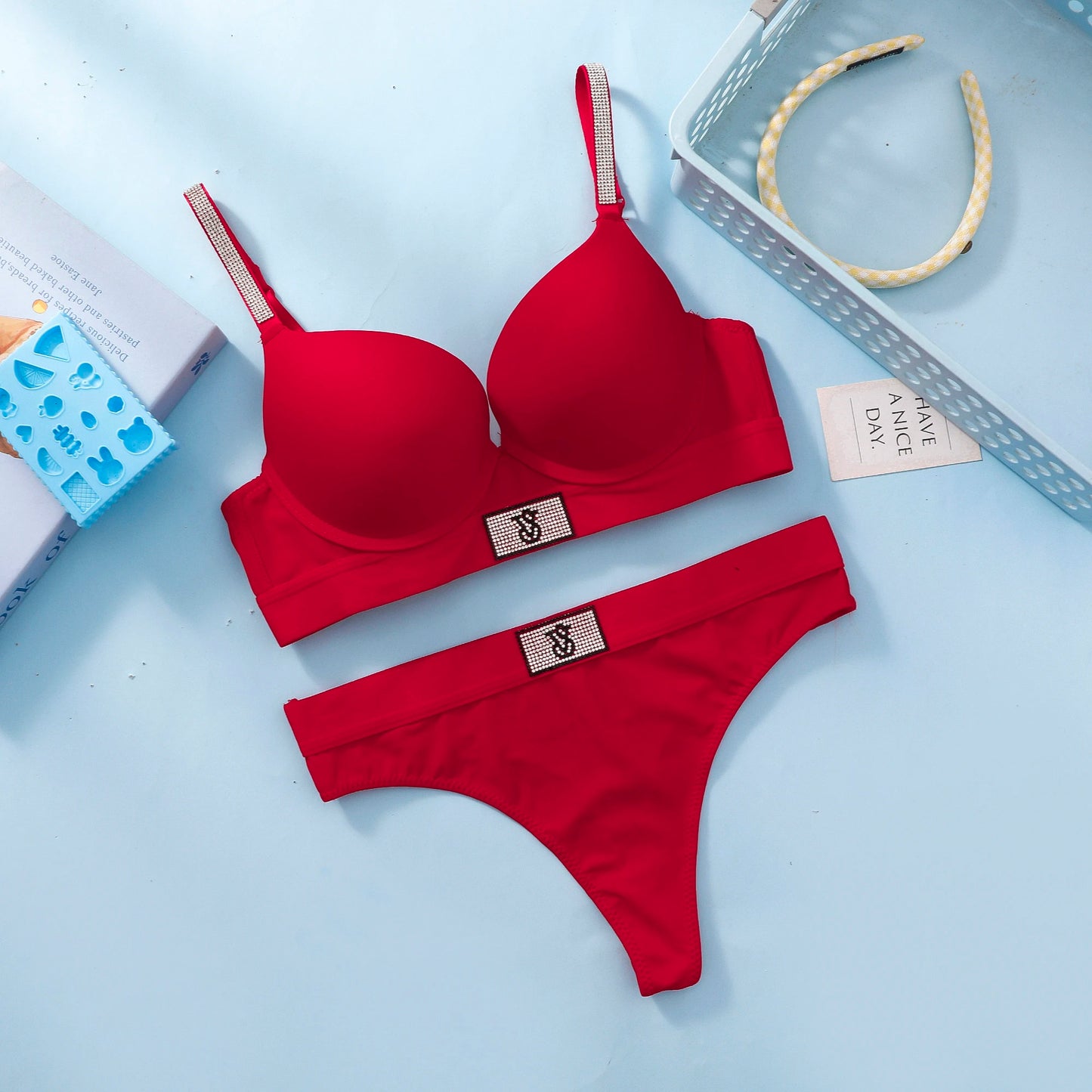 Victoria s Secret Women Bra And Panties Set Lace Push Up Wireless Lingerie Comfortable Breathable Underwear Set