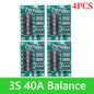 BMS 3S/4S 5A 10A 20A 25A 40A 60A Płytka zabezpieczająca ładowarkę do akumulatorów litowo-jonowych 18650 do wiertarki 12 V z funkcją wzmocnienia/balansu