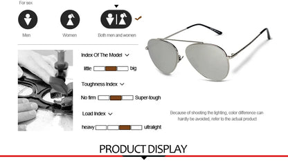 TAGION Brand New Men's Pilot Sunglasses Women Men Alloy Frame Fashion Sunglasses Driving Lenses Unisex Eyewear 2767
