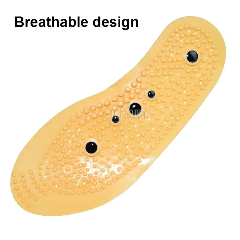 Magnetic Therapy Plantar Massage Insoles Acupuncture Points Shoes Pad Feet Arch Massager Stimulate Health Care Foot Massager