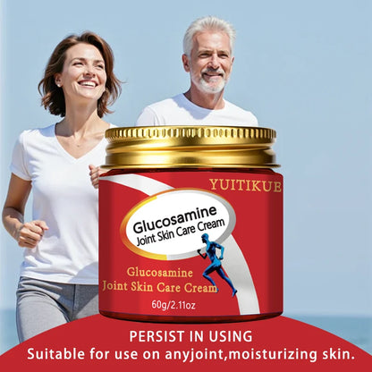 YUITIKUE Glucosamine Joint Cream 60g - Suitable for Any Joint, Fast-Absorbing & Non-Greasy Formula, Moisturizes Skin