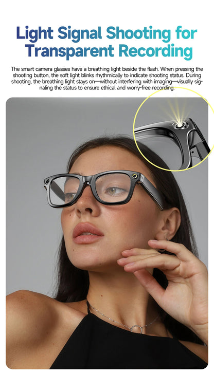 2026 New AI Smart Glasees With 800W Camera Video Recording AI Photo Recognition Bluetooth Call Translation Voice Sunglasses Man