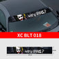 Why So Serious Car Sticker funny Joker Front Windshield Decal Vinyl Car Accessories Decor Car shade decoration DIY Stickers