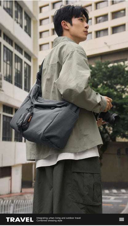 MOYYI INS Korean Style Men Messenger Bags Women Travel Casual Large Hobo Bag Waterproof Nylon Laptop Crossbody Shoulder Bag