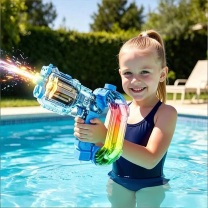 Simulated Firing Electric Water Gun for KidsLarge Capacity Automatic Water Blaster Children Summer Outdoor Game Toys for Aldult