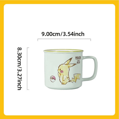 SHUNXIANG Pokémon Licensed Pikachu Ceramic Mugs Kawaii Pattern Breakfast Milk Cup Kids Coffee Cups Drinkware Gift
