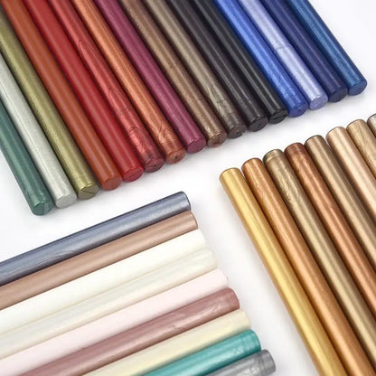 10Pcs Seal Wax Sticks For Melting Glue Gun Sealing Wax Sticks Wedding Party Invitation Sealing Wax For Fashion Gift Decoration