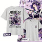 Demon Slayer Kochou Shinobu Pure Cotton T-shirt for 2026 Summer Kids/Men's/Women's Fashion Casual Cosplay Short Sleeved T-shirt