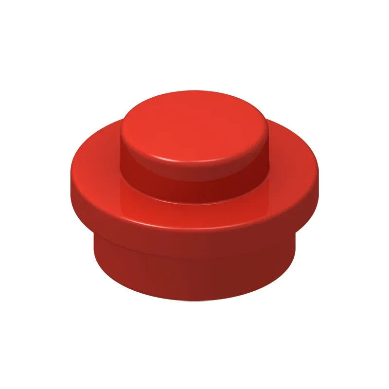 100PCS PLATE 1X1 ROUND Compatible With 4073 Round & Angles MOC Self-Locking Bricks Building Blocks Toys Accessories