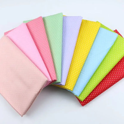 160x50cm Pure Cotton Twill Polka Dots Dot Cloth Baby Gown Bedding Quilt Fabric All-Match Sewing Cloth for Home Decor