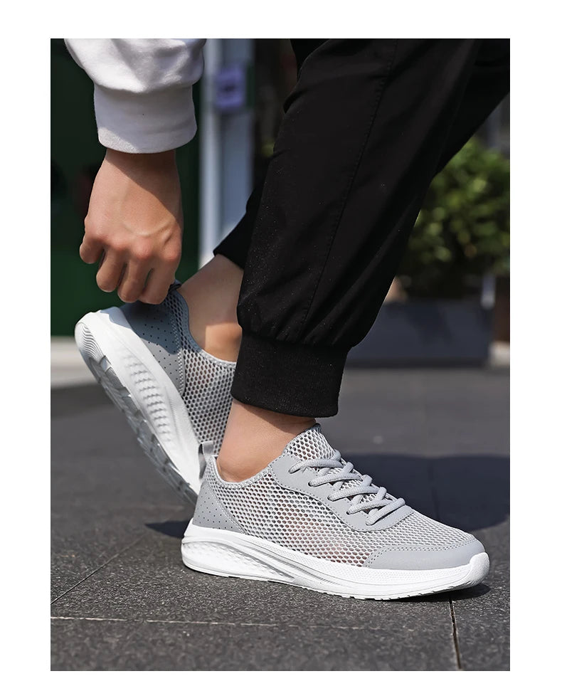 Men Shoes Mesh Breathable New Casual Shoes Men Sneakers Light breathable Walking Tenis Shoes Zapatillas Hombre Size 39-46