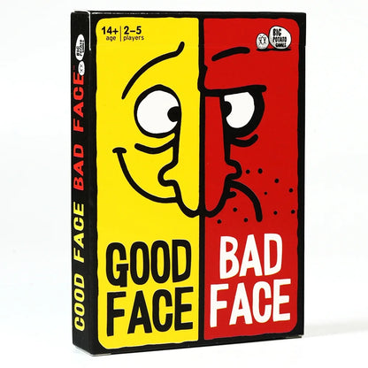 Good Face Bad Face Card Game Hilarious Party Travel Game For Family