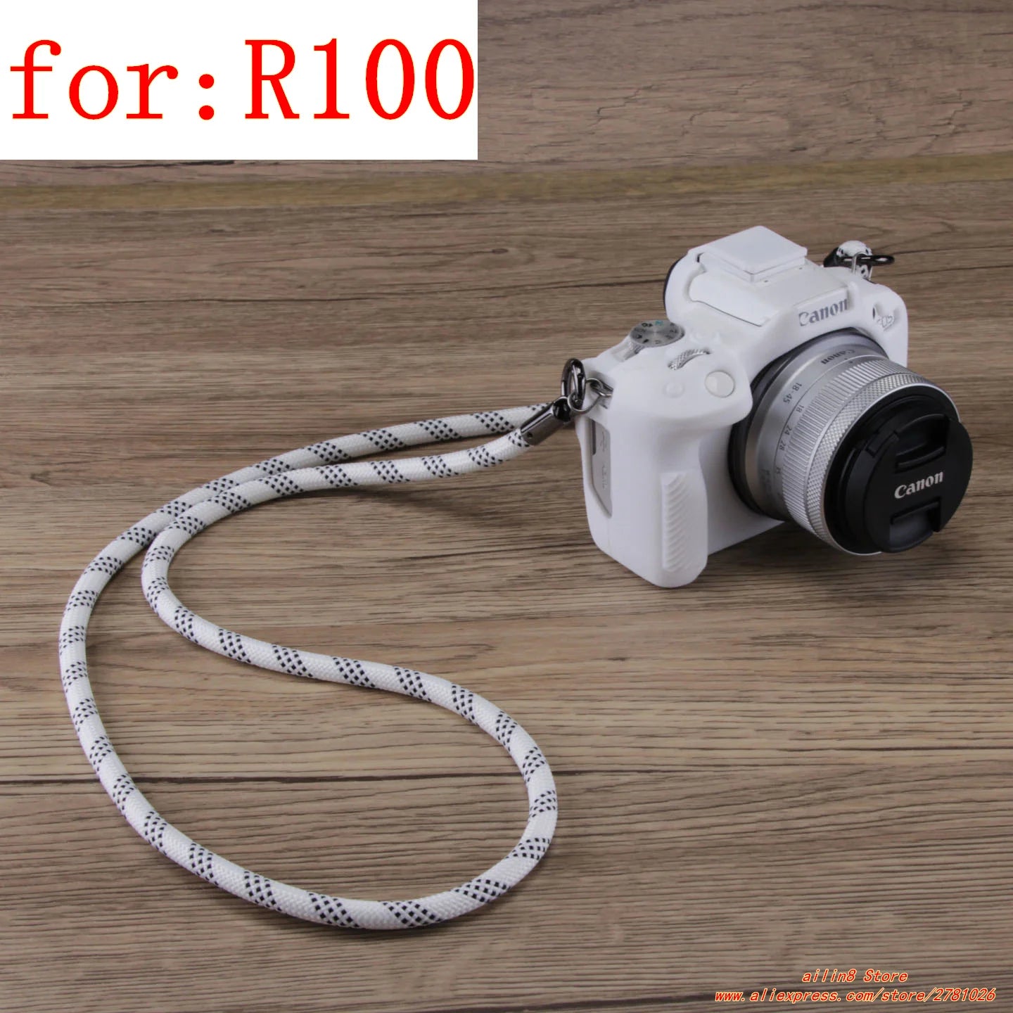 for Canon EOS-R100 Camera Soft Case R50 Silicone shell protective cover Prevent scratching the camera bag One shoulder neck bag