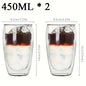 Double Wall Glass Cup Heat Insulation Transparent Handmade Tea Drink Cups MINI Whisky glasses Espresso Coffee Mug set 250-450ml