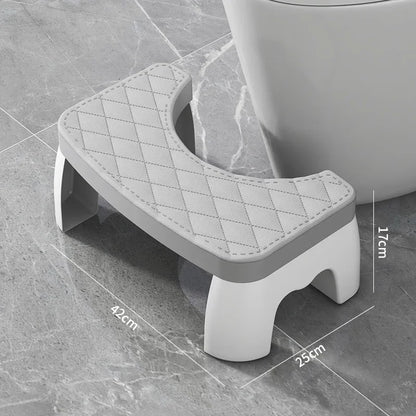 1 Pcs Anti-Slip Toilet Stool Thickened Bathroom Footstool Ergonomic Potty Step Helper Under Desk Footrest for Adults Kids