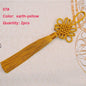 2Pcs Tassel Fringe Handmade Silk Floss Chinese Knot Tassel Bangs Flower Tassel for DIY Craft Door Car Handing Home Decor