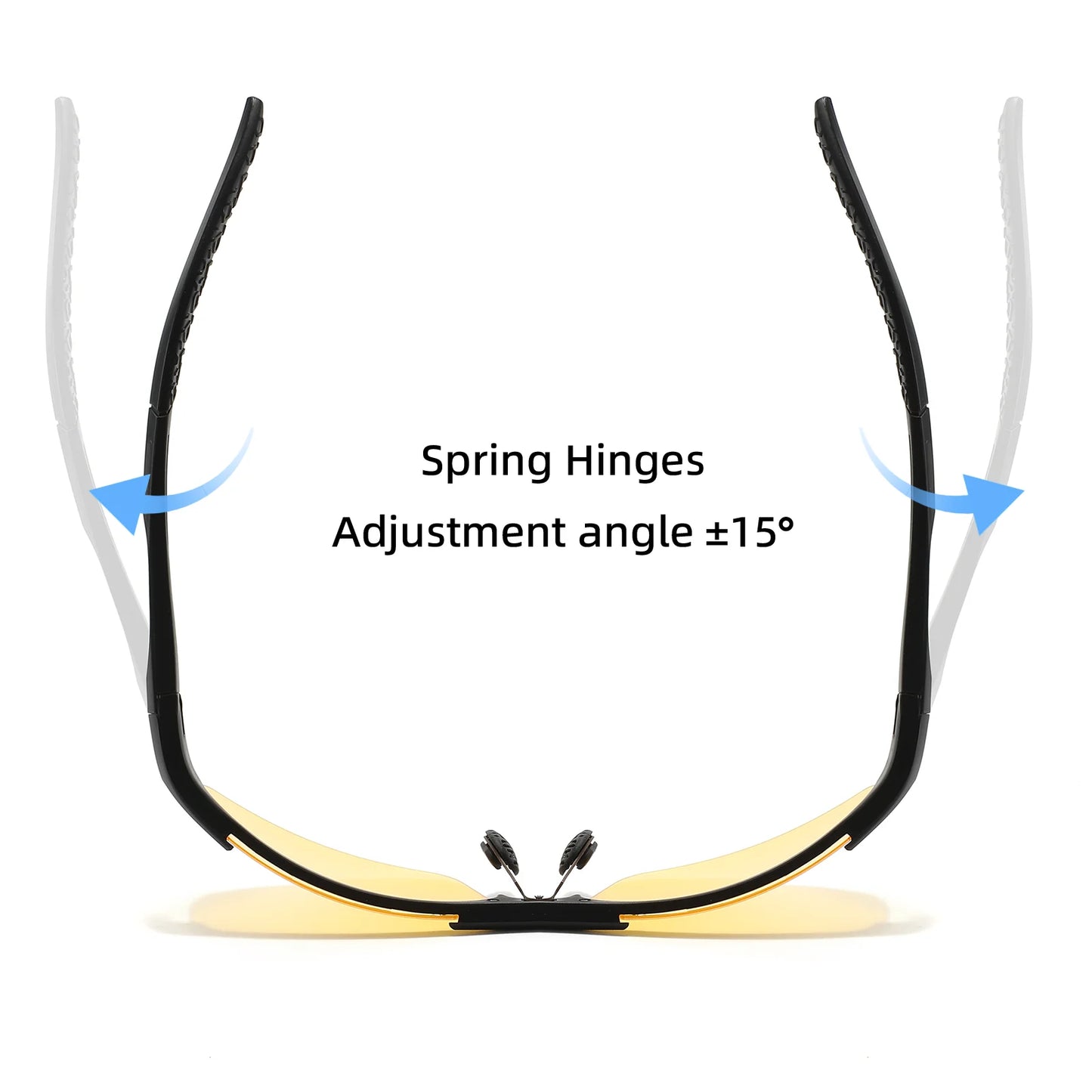 Classic Colorful Semi-Rimless Outdoor Polarized Sunglasses - Spring Hinge, UV400 for Driving, Fishing & Daily Use