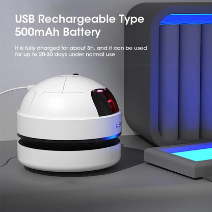 Mini Desk Dust Vacuum Cleaner Portable Vacuum Cleaner DetachableNozzle Wireless Table Dust Removal Cleaning Brush Cleaning Tools