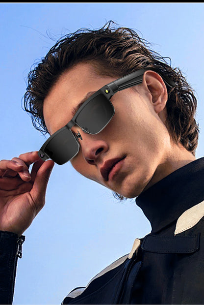 800W Pixel Camera Smart Glasses Photo Video Record BT Call Al Object Recognition Voice Assistant Translation Music Sunglasses