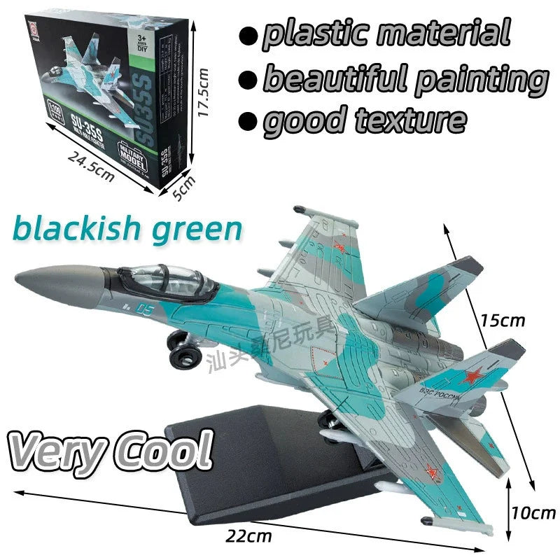 Model airplanes Child toy Military Series Building Blocks DIY kit F14 Tomcat J-35 Su35s Multi-Purpose Fighter T90 Main Battle
