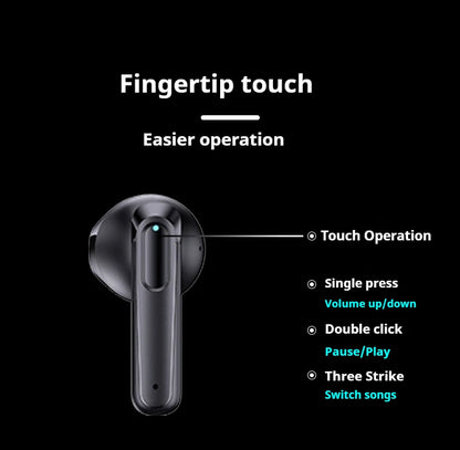 A18 AI Translator Earbuds  164 Languages BT5.4  Noise Cancellation  HD Call   Touch Control  Waterproof