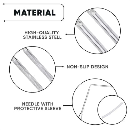 4pcs Aluminum Stick Detailing Needle Clay Tool Pottery Ceramics Tools Polymer Clay Sculpting Modeling DIY Tool Cake Accessories