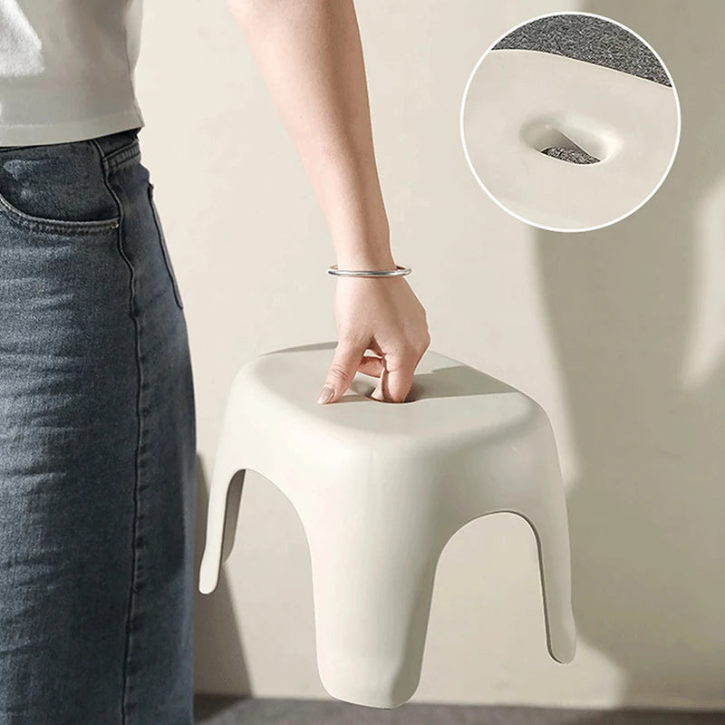 Bathroom Stools Shoe Stools Household Plastic Stool Thickened Stackable Small Benches Fishing Stool Children's Low Stool