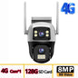 8MP 4G Camera Dual Lens Dual Screen Wireless WiFi Outdoor Surveillance Two-way Audio  Auto Tracking CCTV Cameras PTZ IP Cameras