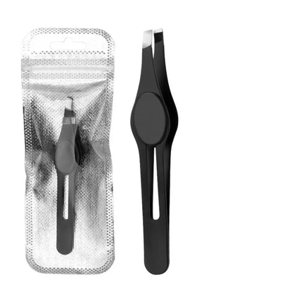 Professional Stainless Steel Eyebrow Tweezer Hair Beauty Fine Hairs Puller Slanted Eye Brow Clips Removal Makeup Tool