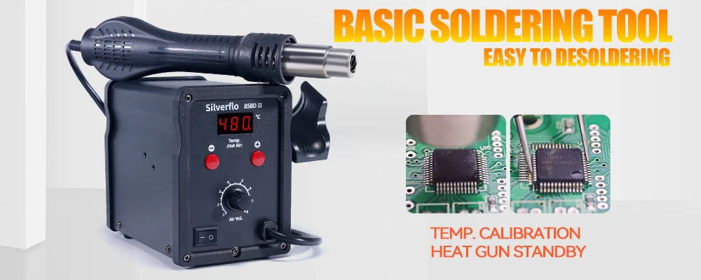 100W Digital Electric Soldering Iron Kit Set Temperature Adjustable 928D Welding Tool Ceramic Heater Soldering Tips Rework