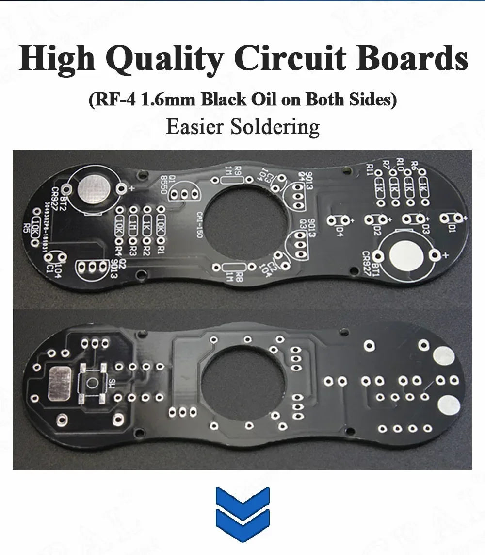 DIY LED Fidget Top Electronic Kit Soldering Project Practice Solder Assembly DIY Electronic Kit Component Colour Light