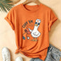 Women Funny Cuff 'Em Duck Nurse T‑Shirt Cute Cartoon Duck Blood Pressure Print Short Sleeve Tops Nurse Appreciation Gift Tees