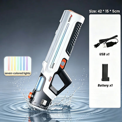 Pulse Glare Electric Water Gun Toy Automatic Water Suction Large Capacity High Pressure Powerful Adult Water Toy Gift
