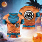 2026 Anime Dragon Ball Goku Print T Shirts Cartoon Shirt Summer Breathable T-shirt and Comfortable T-shirts Mens Clothes Tops