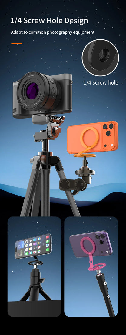 For MagSafe Double-sided Strong Magnetic Holder For Photography Equipment Mobile Phone Accessories Portable Folding Magnet Stand