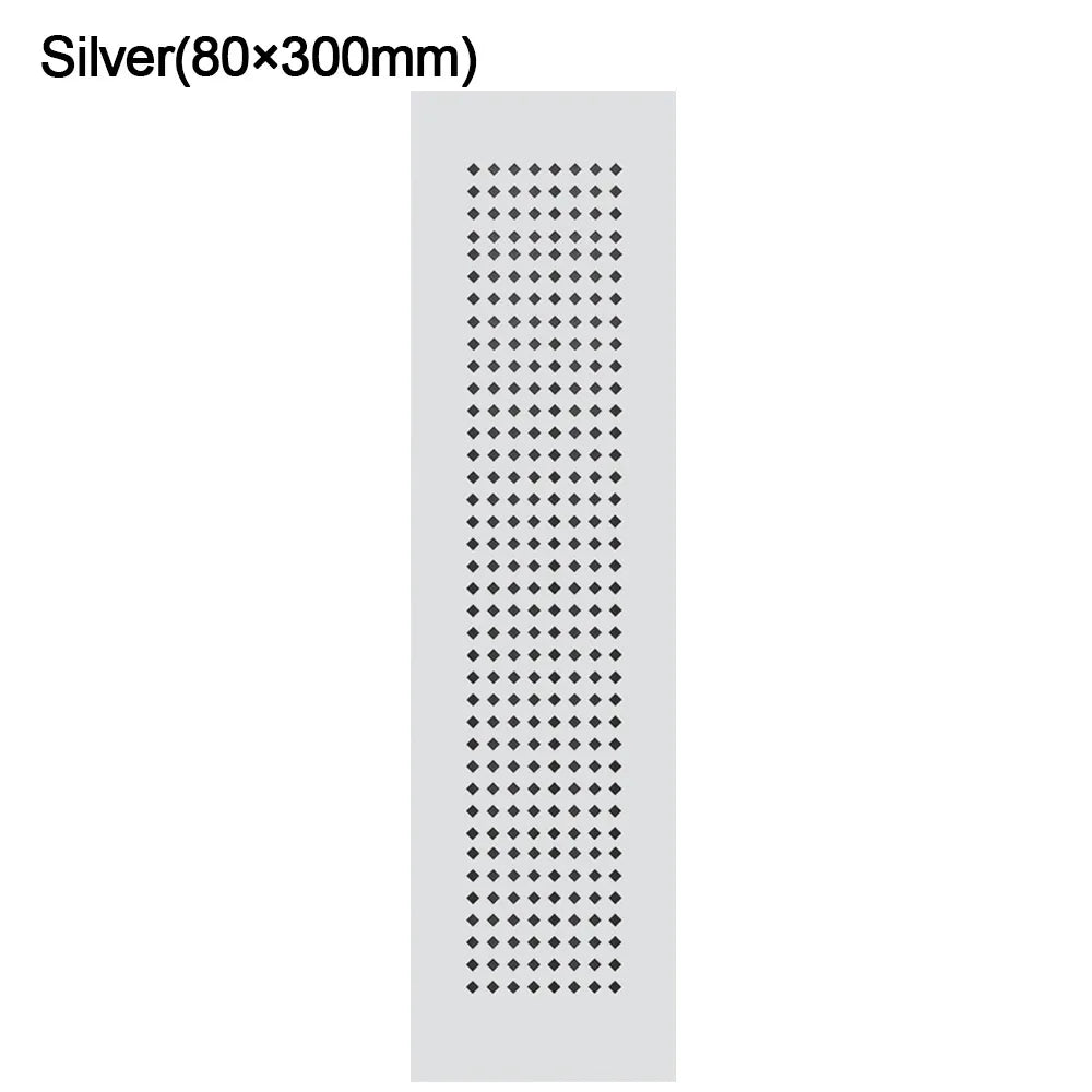 2Pcs/set Aluminum Alloy Vents Cover Rectangle 50/80mm Wide Air Vent Decor Breathable Mesh Louver Ventilation Grille