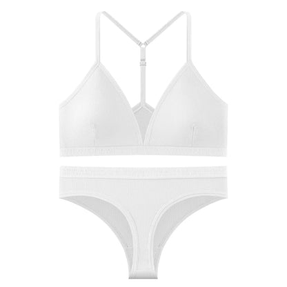 Women Bra Set Panties Sexy Push Up Bralette Female Fitness Seamless Underwear Sports Lingerie Brassiere Set Tank Crop Tops S-XL